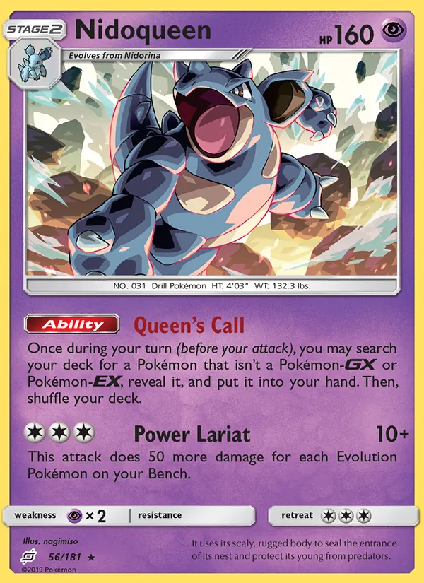 Nidoqueen - Team Up Pokemon Card