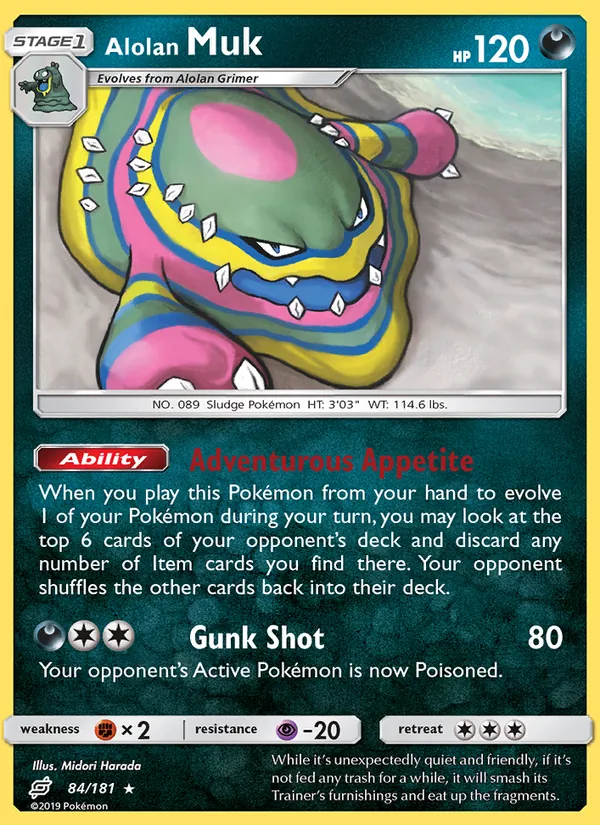 Alolan Muk - Team Up Pokemon Card
