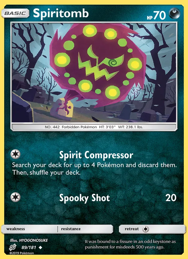 Spiritomb - Team Up Pokemon Card