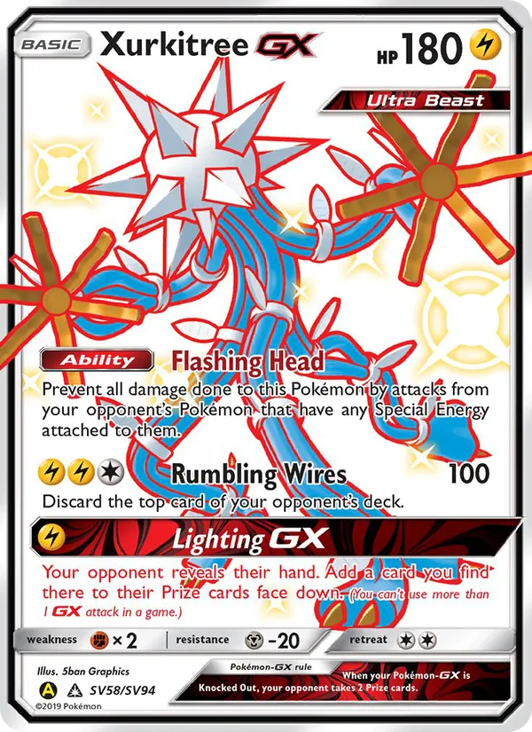 Xurkitree-GX - Yellow A Alternate Pokemon Card