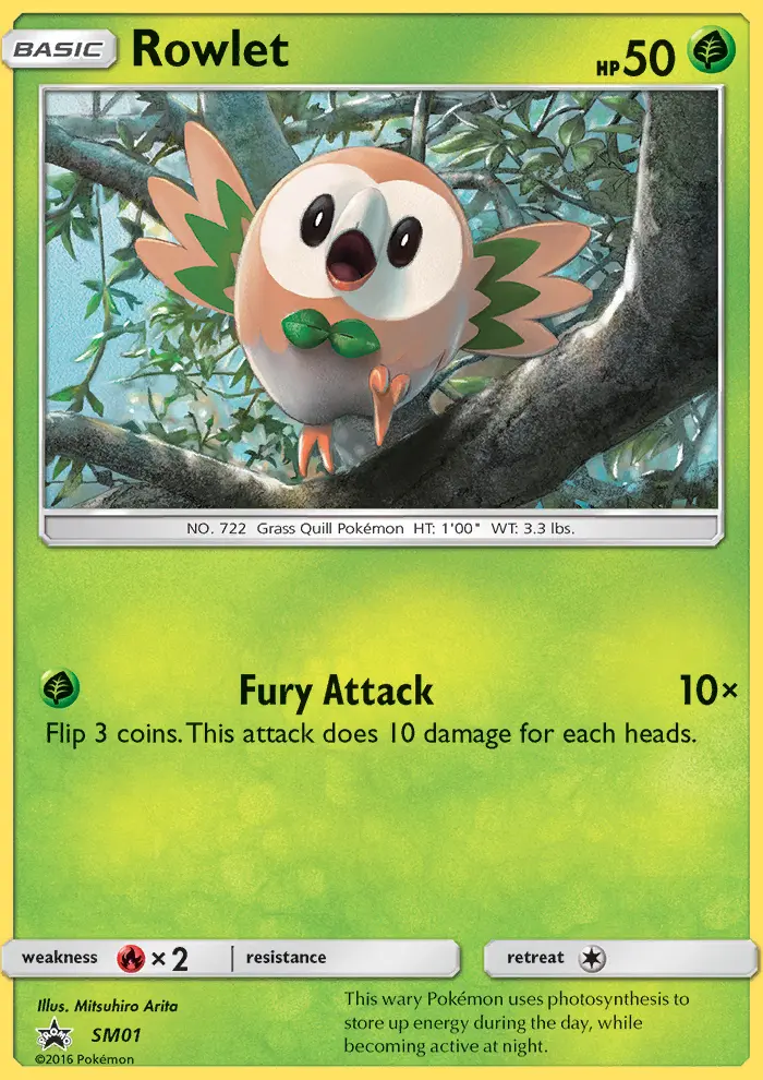 Rowlet - SM Black Star Promos Pokemon Card