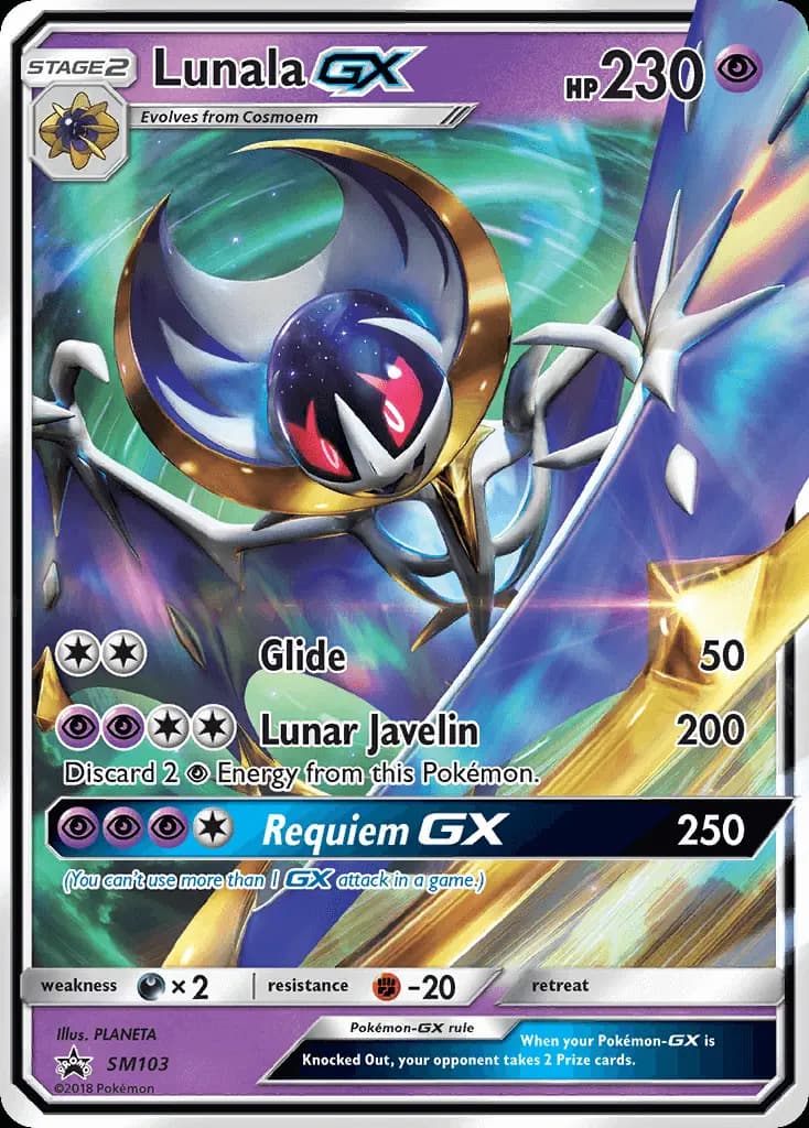 Lunala GX - SM Black Star Promos Pokemon Card