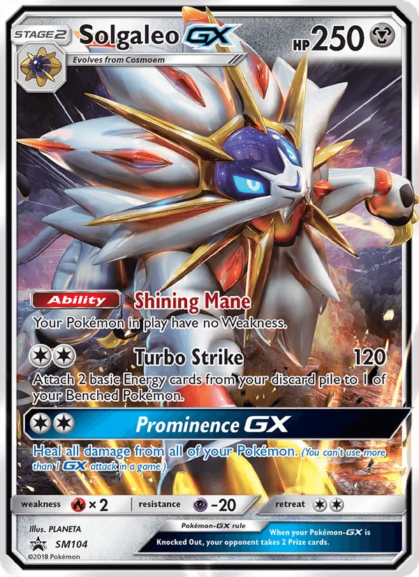 Solgaleo GX - SM Black Star Promos Pokemon Card