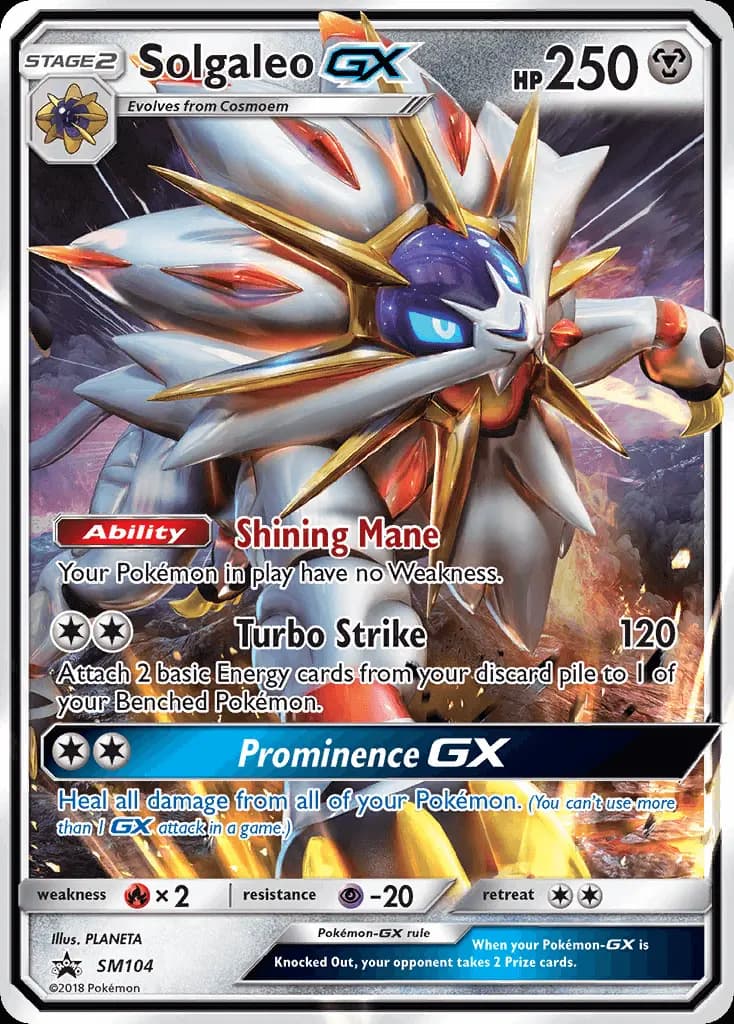 Solgaleo GX - SM Black Star Promos Pokemon Card