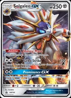 Solgaleo GX - SM Black Star Promos
