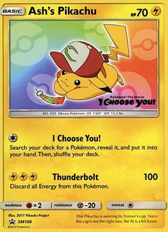 Ash's Pikachu - SM Black Star Promos