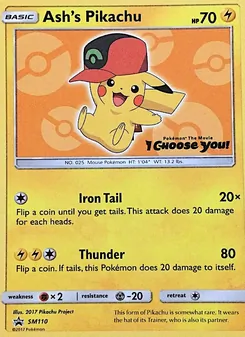 Ash's Pikachu - SM Black Star Promos