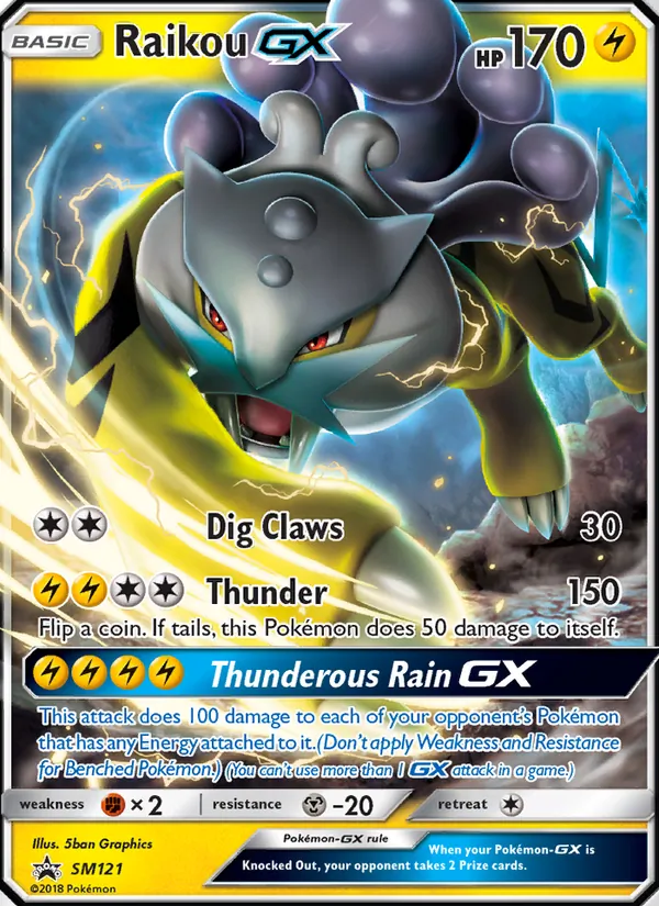 Raikou GX - SM Black Star Promos Pokemon Card