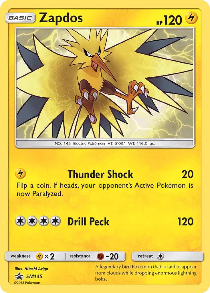 Zapdos - SM Black Star Promos Pokemon Card