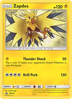 Zapdos - SM Black Star Promos