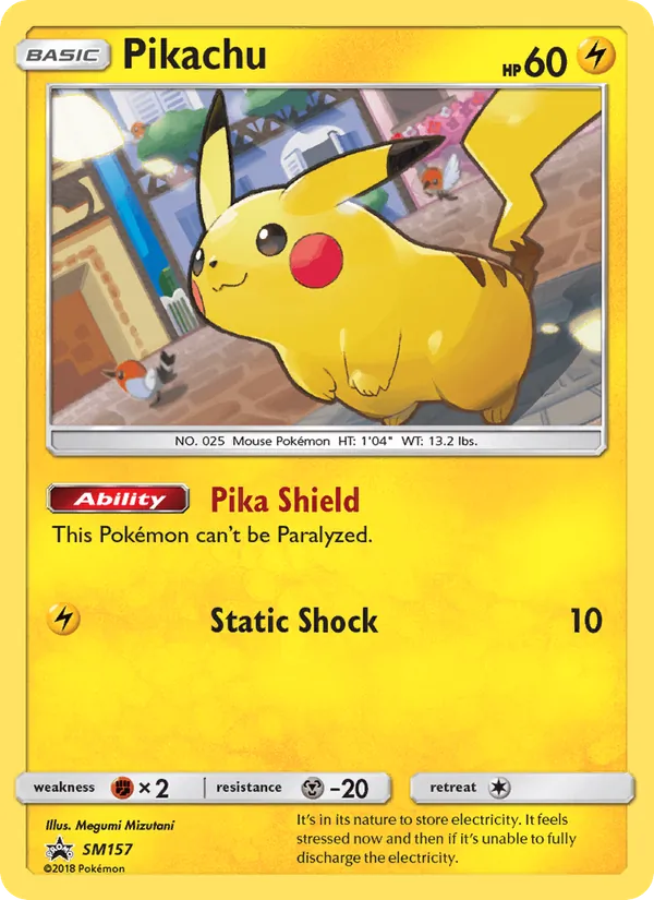 Pikachu - SM Black Star Promos Pokemon Card