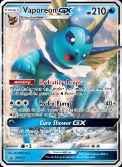 Vaporeon GX - SM Black Star Promos
