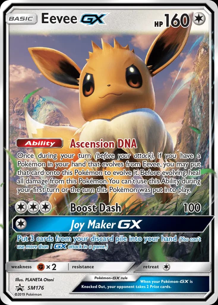 Eevee GX - SM Black Star Promos Pokemon Card