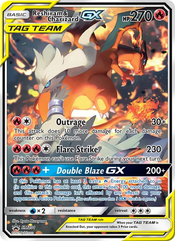 Reshiram & Charizard GX - SM Black Star Promos Pokemon Card