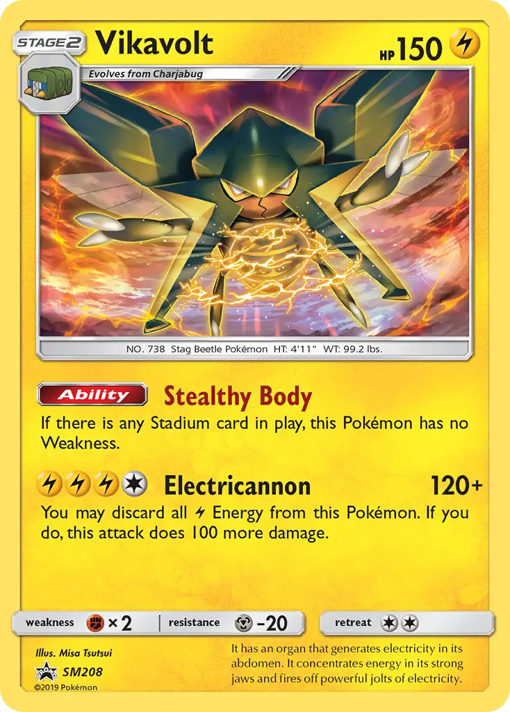 Vikavolt - SM Black Star Promos Pokemon Card