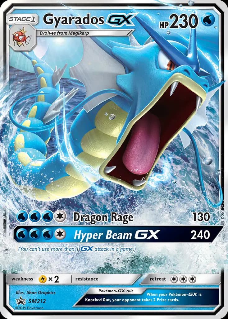 Gyarados GX - SM Black Star Promos Pokemon Card