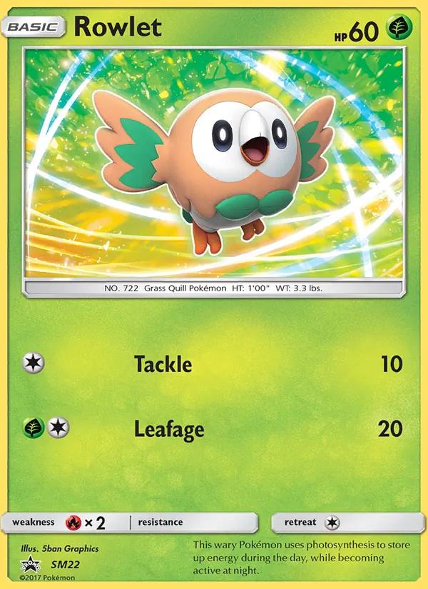 Rowlet - SM Black Star Promos Pokemon Card