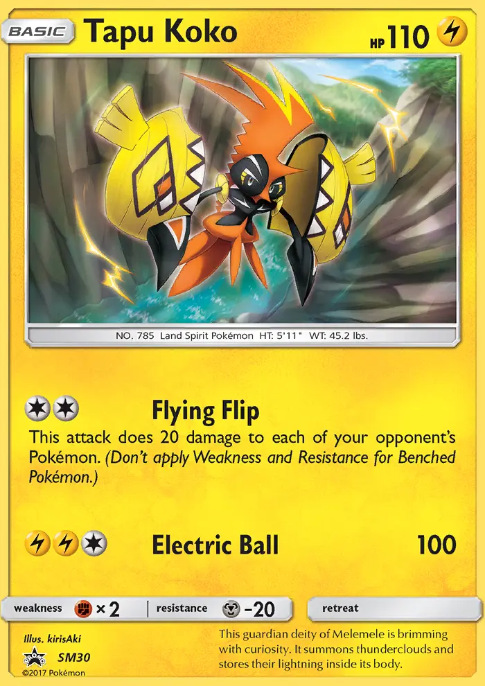 Tapu Koko - SM Black Star Promos Pokemon Card