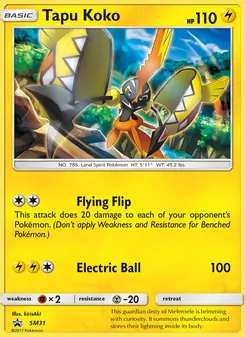 Tapu Koko - SM Black Star Promos
