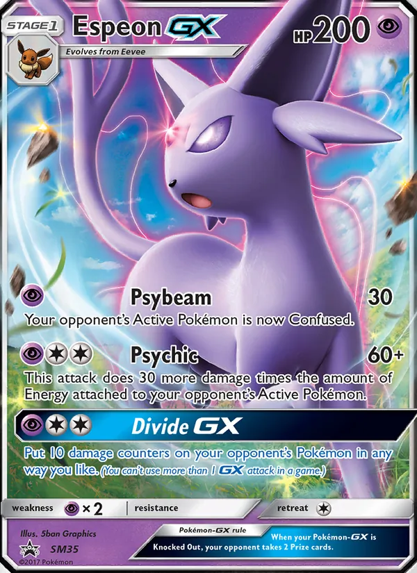 Espeon GX - SM Black Star Promos Pokemon Card
