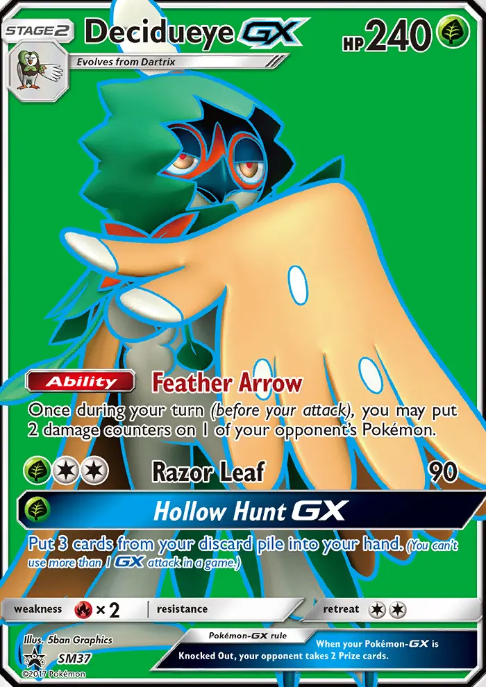 Decidueye GX - SM Black Star Promos Pokemon Card