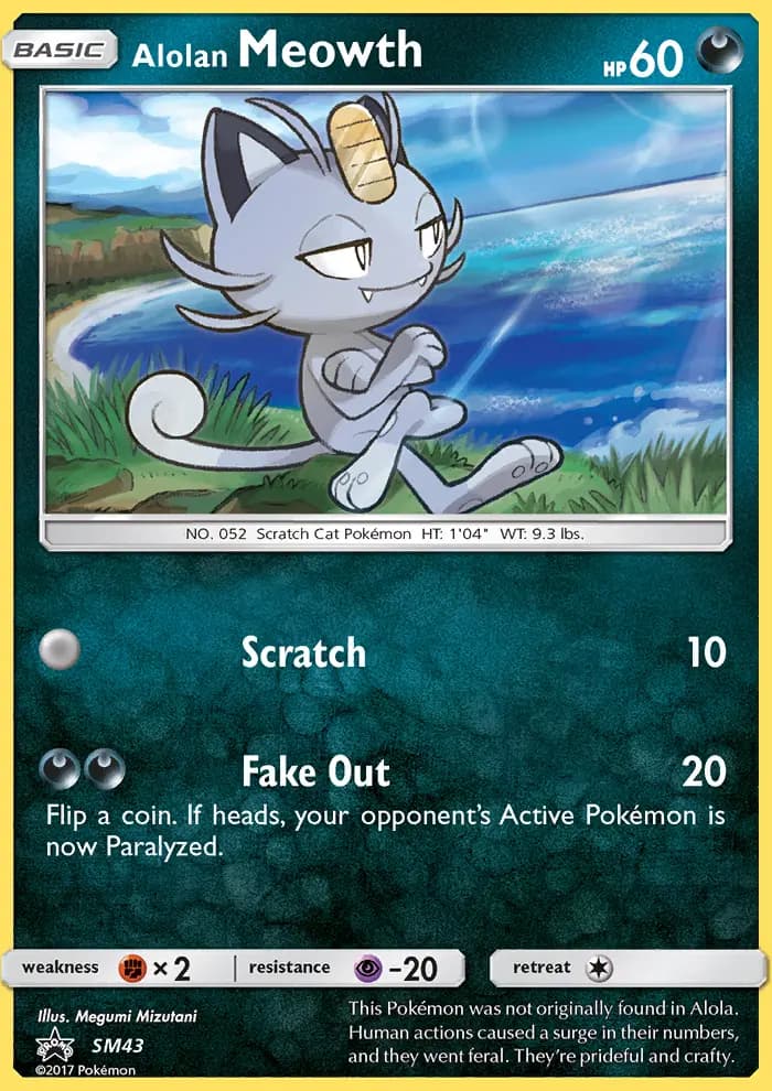 Alolan Meowth - SM Black Star Promos Pokemon Card