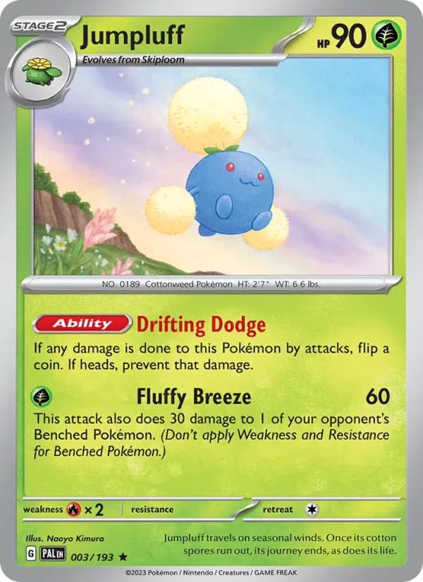 Jumpluff - Paldea Evolved Pokemon Card