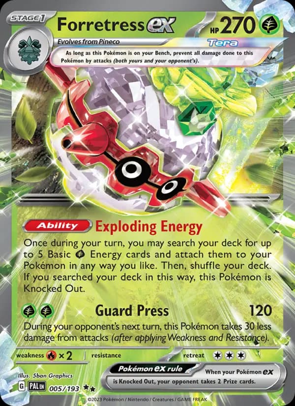 Forretress ex - Paldea Evolved Pokemon Card