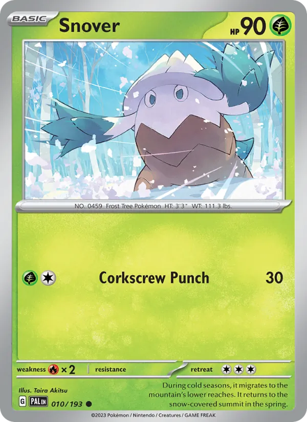 Snover - Paldea Evolved Pokemon Card