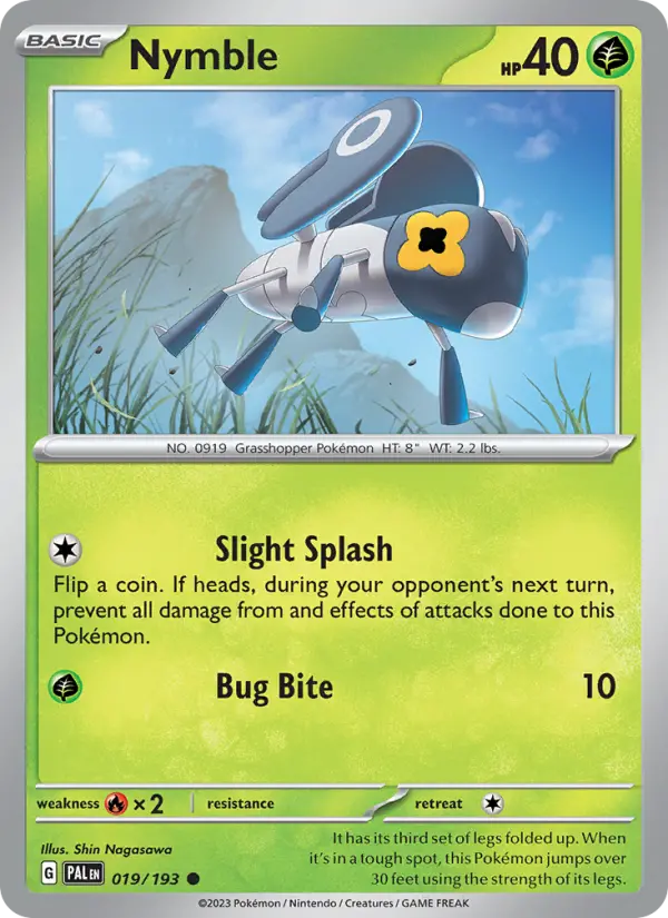 Nymble - Paldea Evolved Pokemon Card