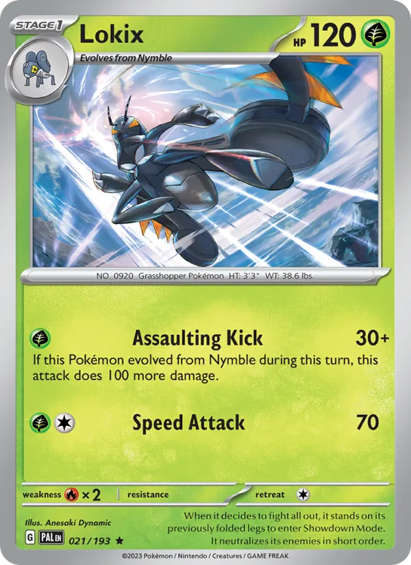 Lokix - Paldea Evolved Pokemon Card