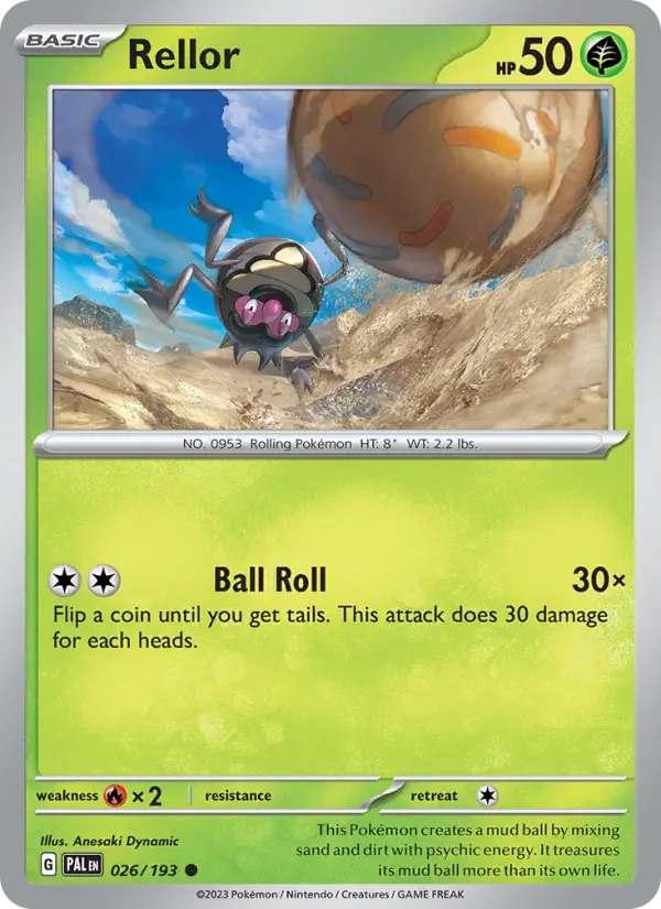 Rellor - Paldea Evolved Pokemon Card