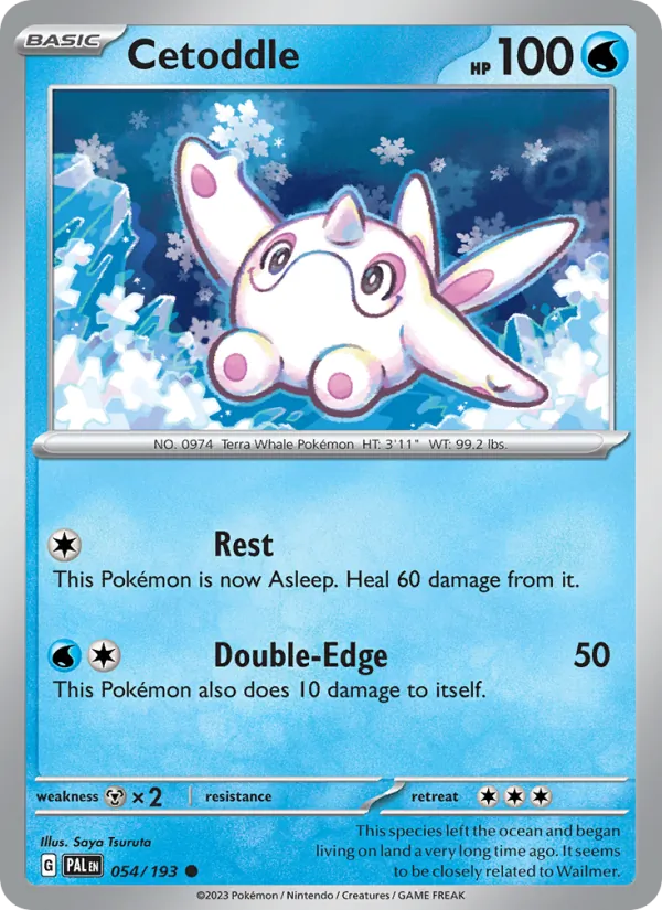 Cetoddle - Paldea Evolved Pokemon Card