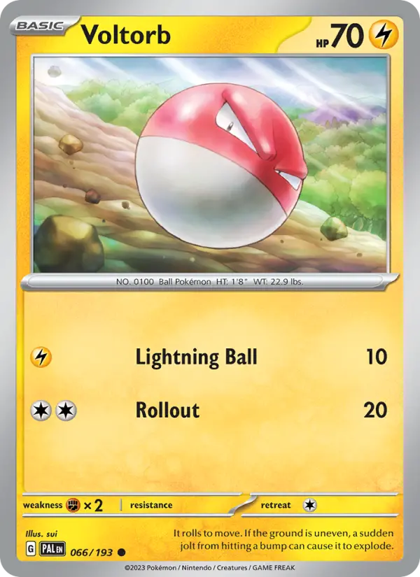 Voltorb - Paldea Evolved Pokemon Card