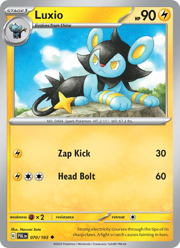 Luxio - Paldea Evolved Pokemon Card