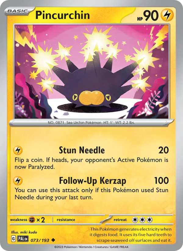 Pincurchin - Paldea Evolved Pokemon Card