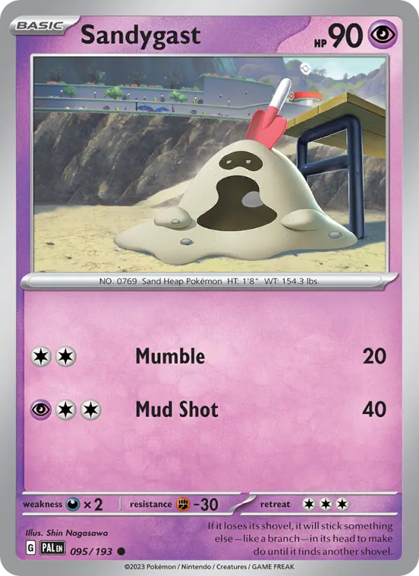 Sandygast - Paldea Evolved Pokemon Card