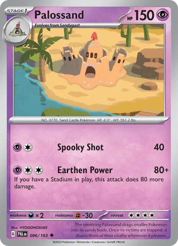 Palossand - Paldea Evolved Pokemon Card