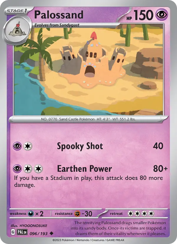Palossand - Paldea Evolved Pokemon Card
