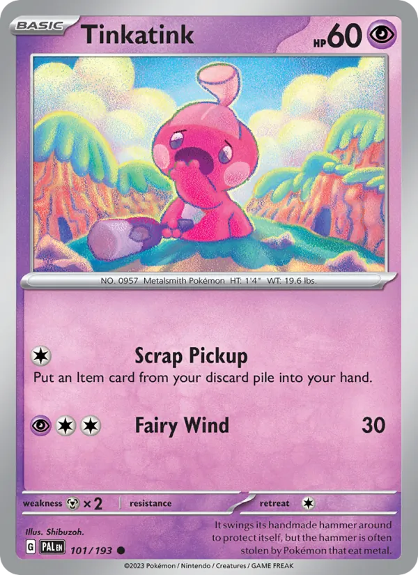 Tinkatink - Paldea Evolved Pokemon Card