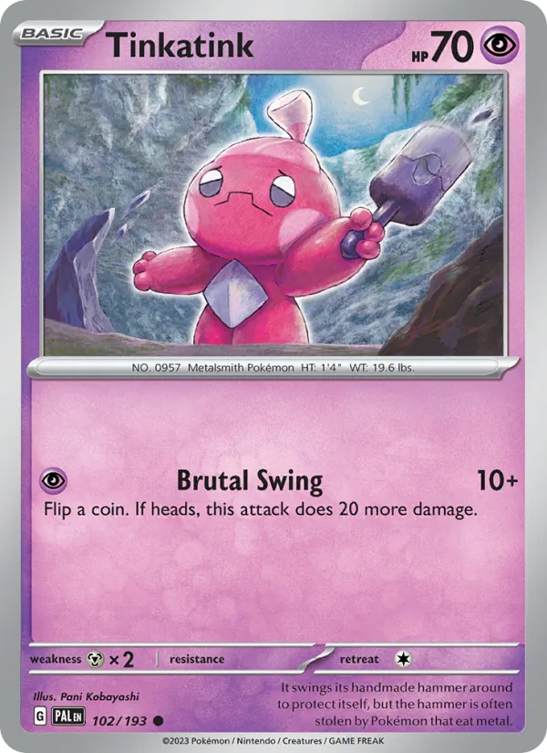 Tinkatink - Paldea Evolved Pokemon Card