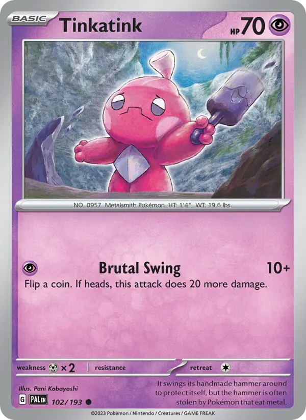 Tinkatink - Paldea Evolved Pokemon Card