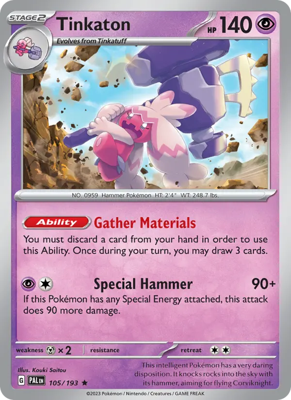 Tinkaton - Paldea Evolved Pokemon Card