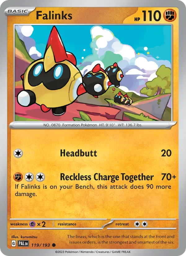 Falinks - Paldea Evolved Pokemon Card