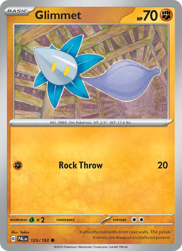 Glimmet - Paldea Evolved Pokemon Card