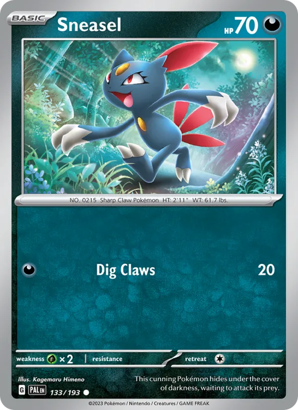 Sneasel - Paldea Evolved Pokemon Card