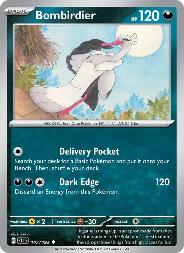 Bombirdier - Paldea Evolved Pokemon Card
