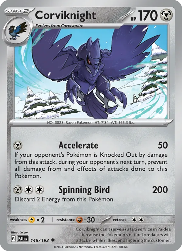 Corviknight - Paldea Evolved Pokemon Card