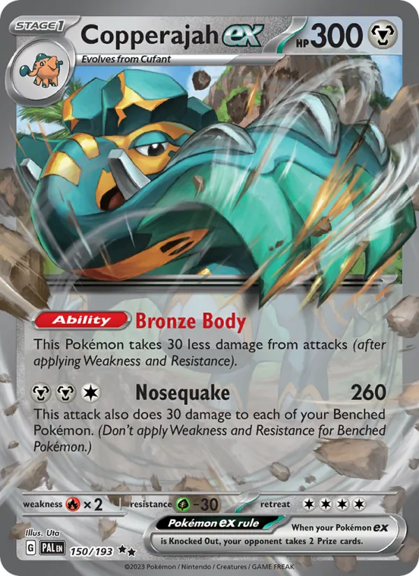Copperajah ex - Paldea Evolved Pokemon Card