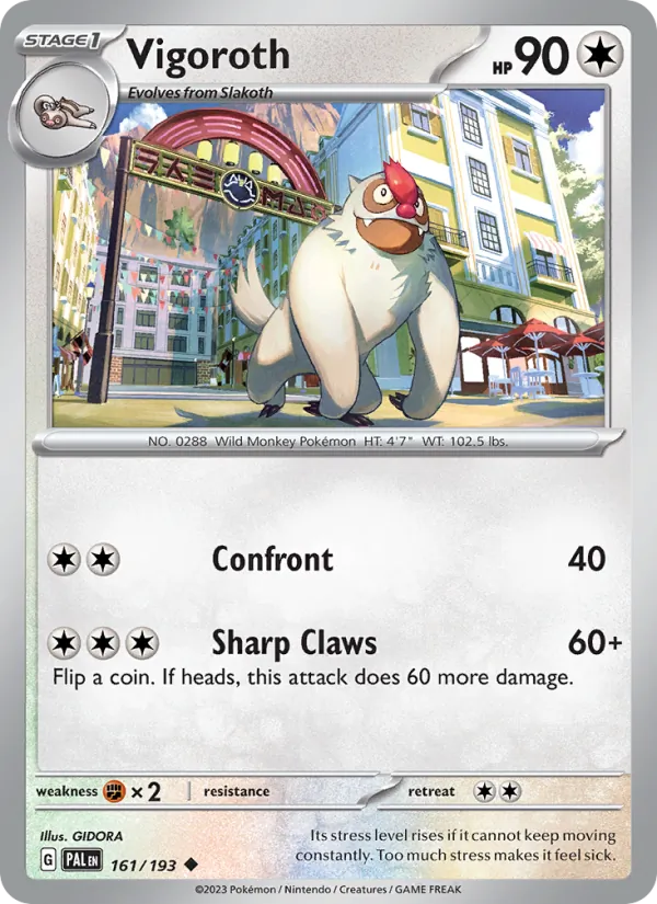 Vigoroth - Paldea Evolved Pokemon Card